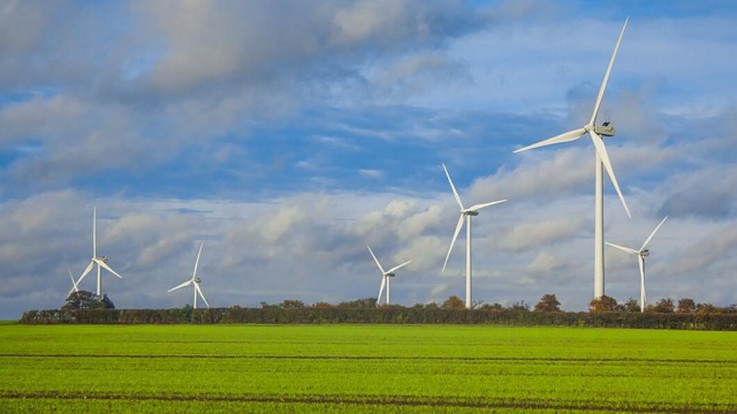 Windmolens aan de horizon