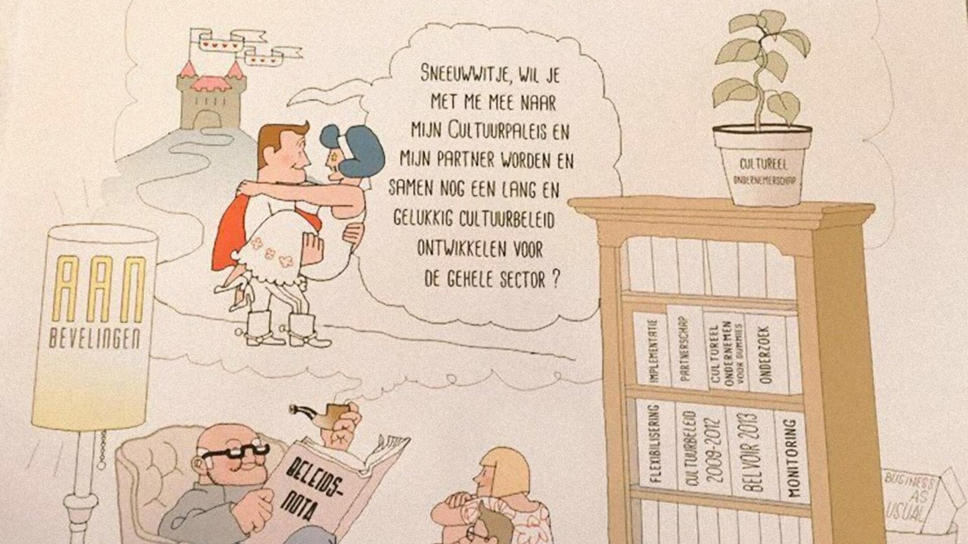 Cultureel Ondernemerschap cartoon