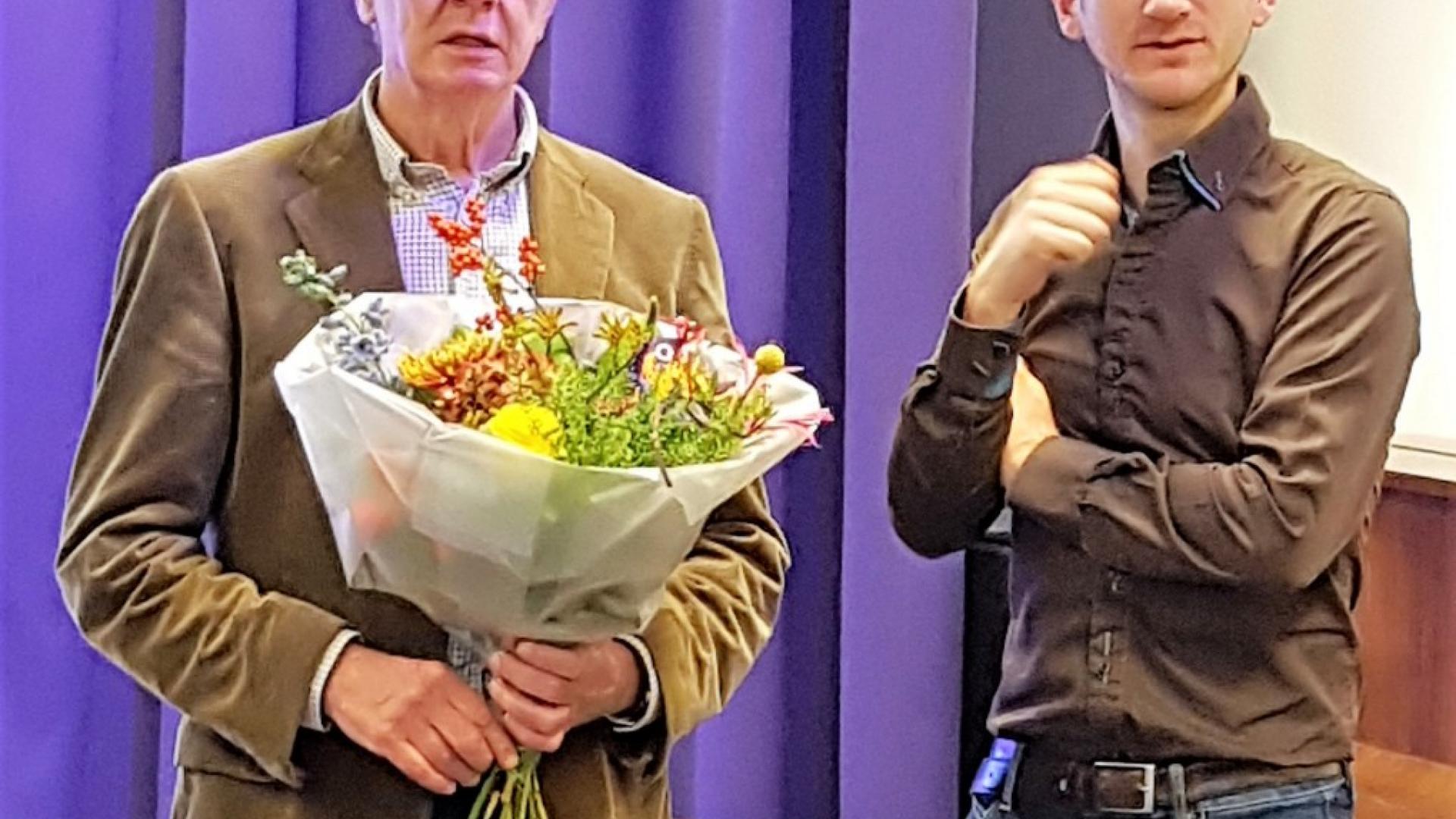 Hans Brons (links) met Thijs van den Broek
